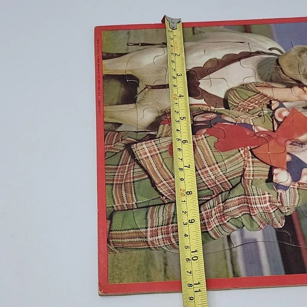 Vintage Big Top Circus Tray Puzzle Creepy Clown w Horse Jaymar Made in USA 11x14